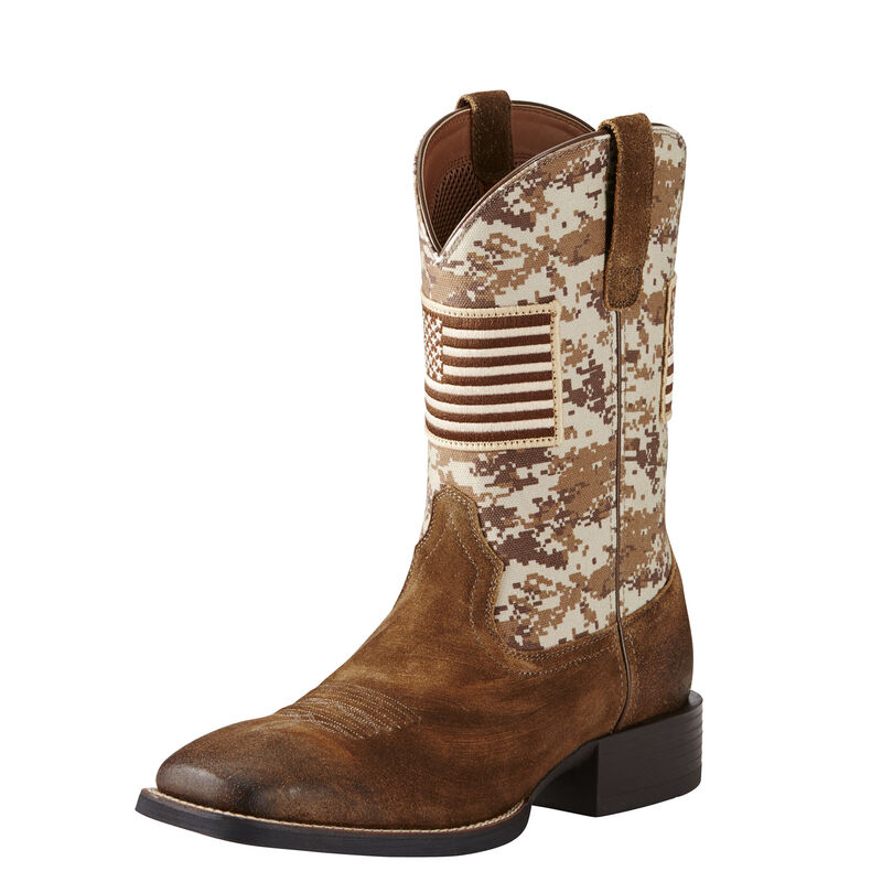 Ariat Westernstiefel Herren - Sport Patriot Braun/Weiß ( QAMUD-0742 )